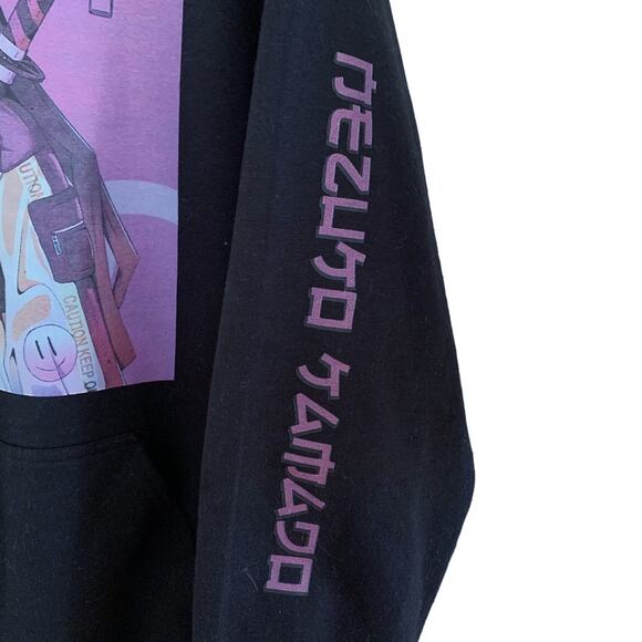 Jon Lauren Black Nezuko Hamada Anime Graphic Pullover Hoodie Unisex Men's Large - Picture 4 of 7